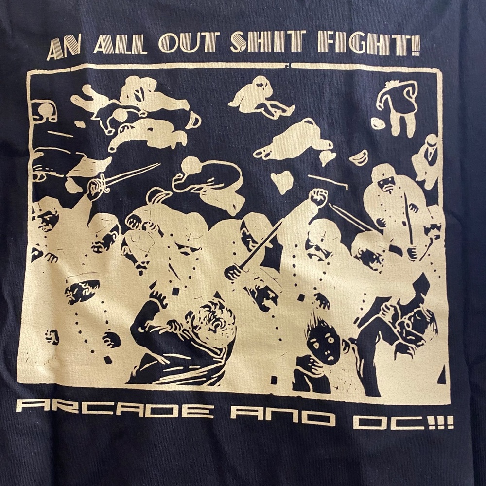 DC shoes arcade shitfight tee shirt Medium black - Picture 4 of 6